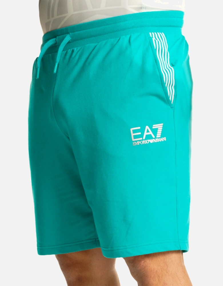 EA7 Mens Natural Ventus 7 Jersey Shorts (Green)