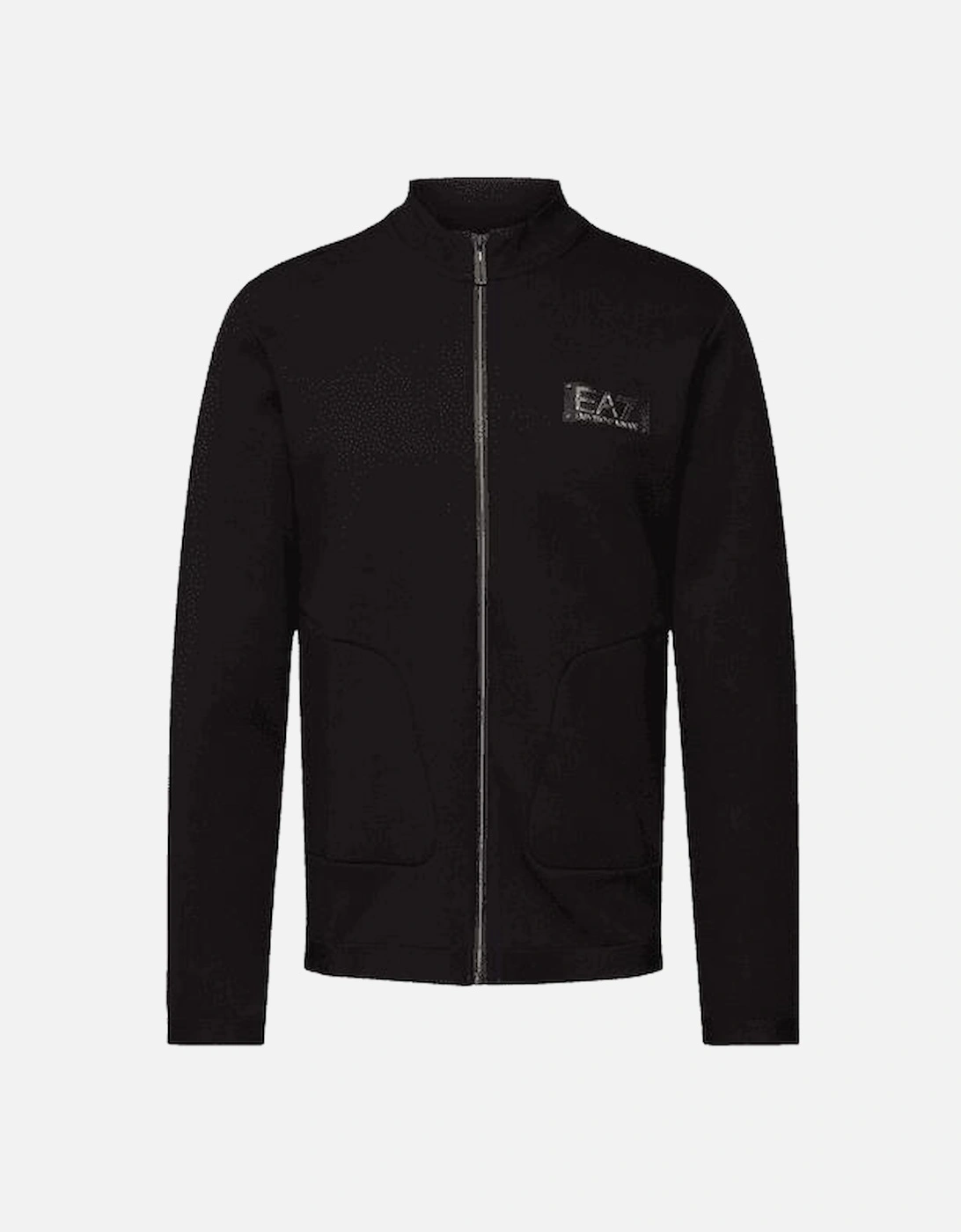 Cotton Zip Up Black/Gold Track Top, 4 of 3