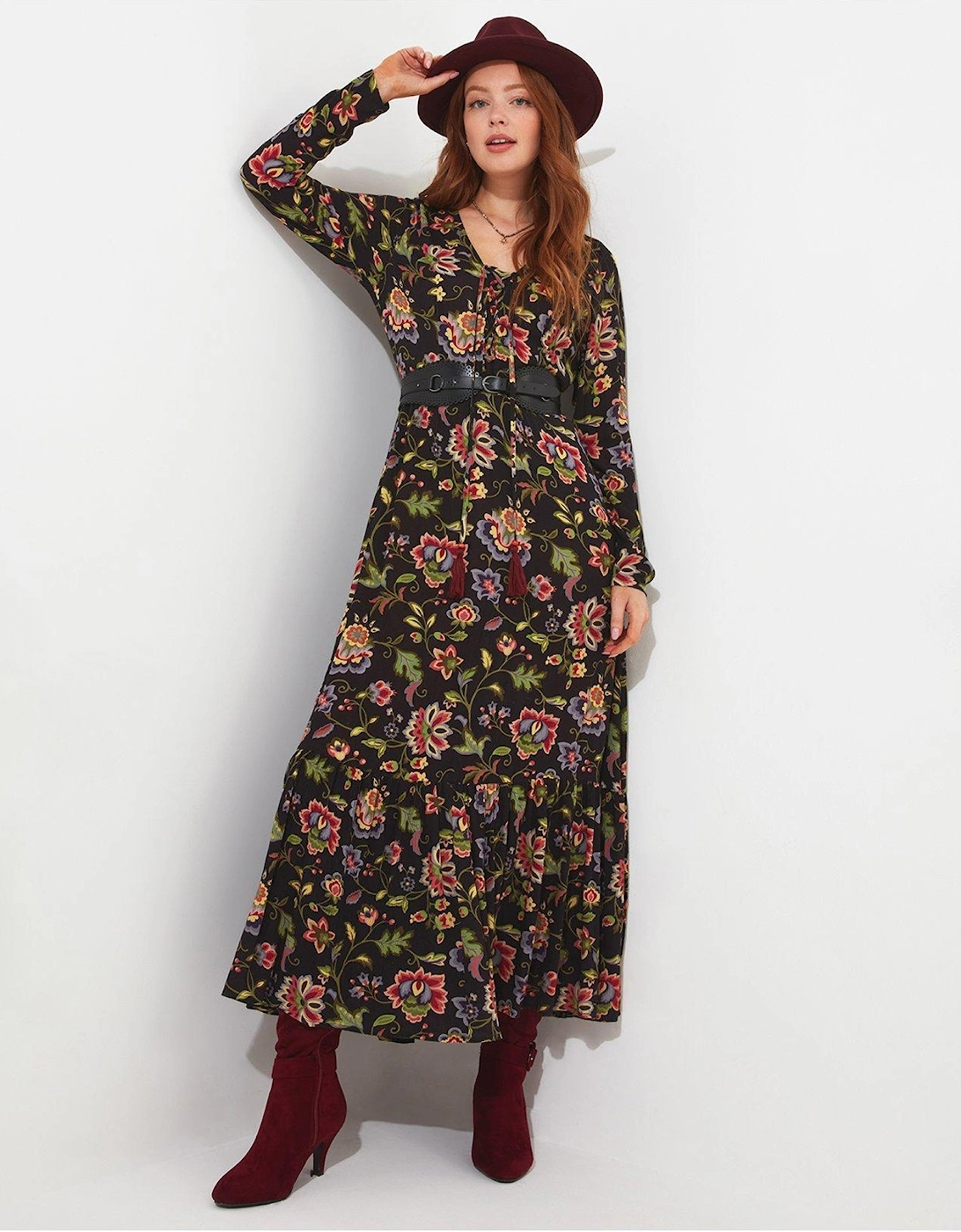 Rowena Printed Maxi Dress - Multi