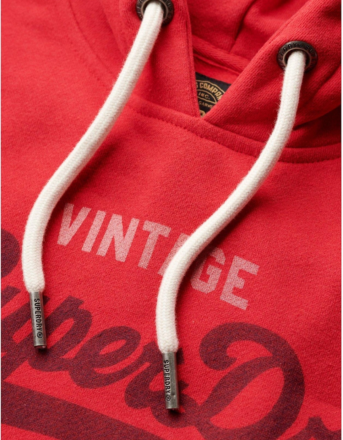 Classic Vintage Logo Heritage Hoodie - Red