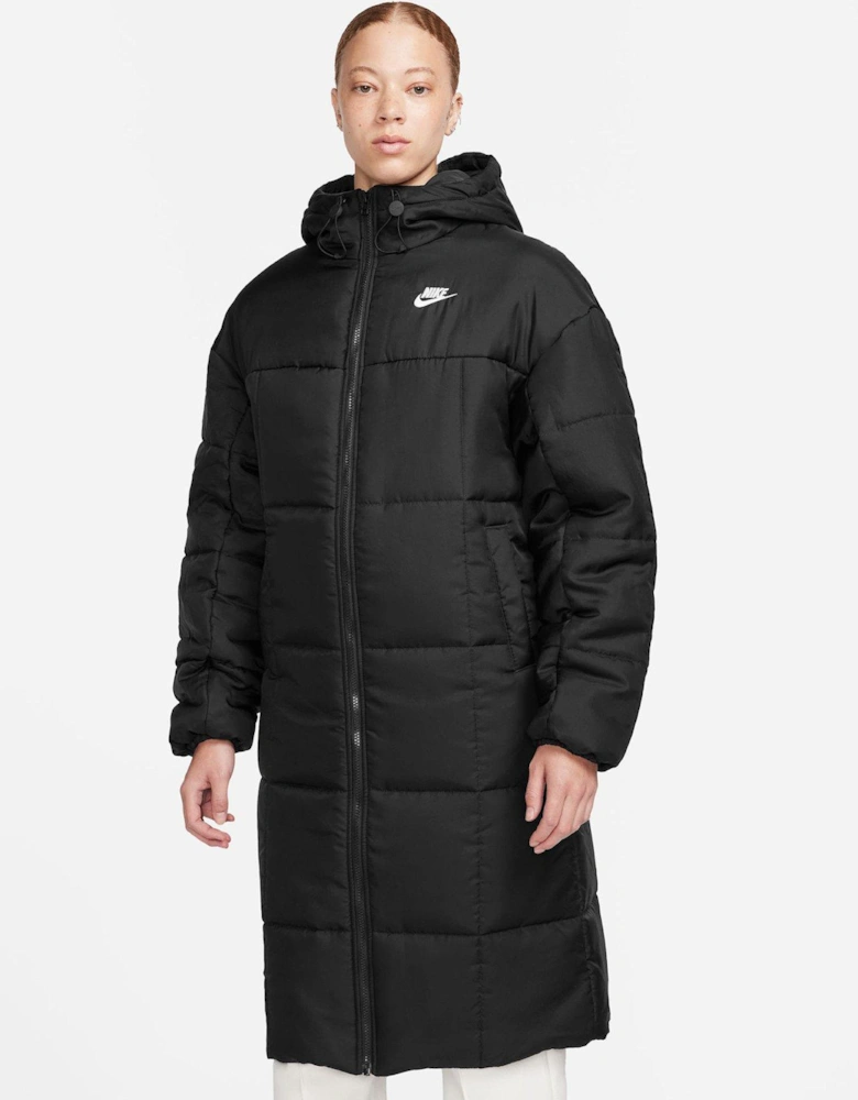 Womens Therma-FIT Classic Parka - Black/White