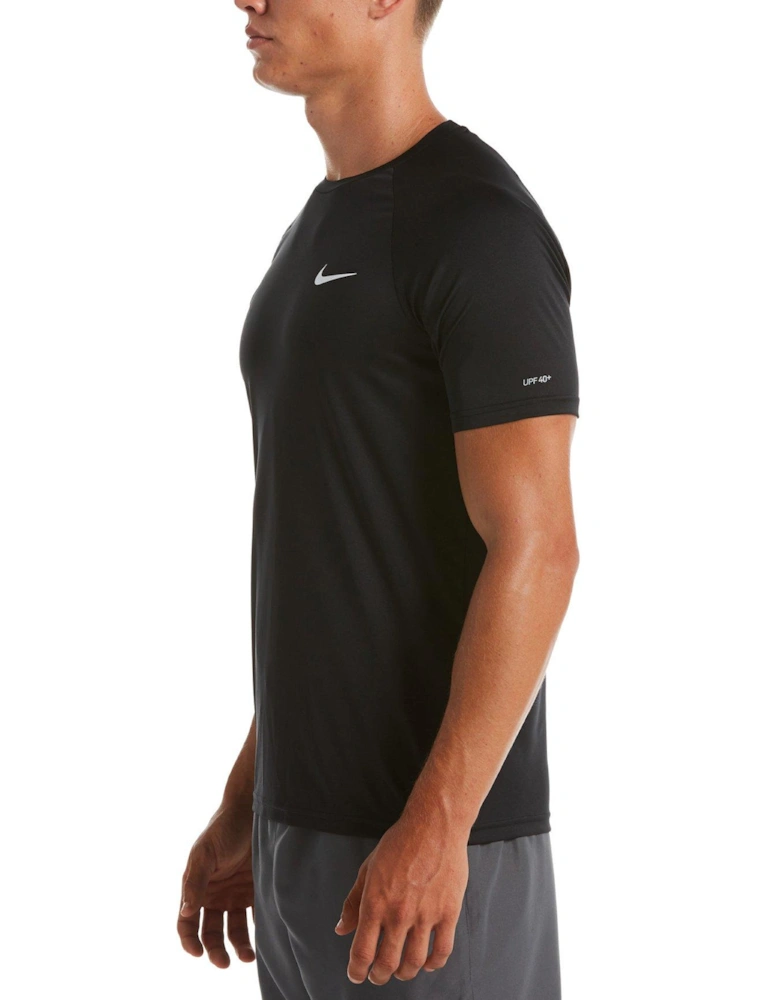 Mens Short Sleeve Hydroguard T Shirt - Black