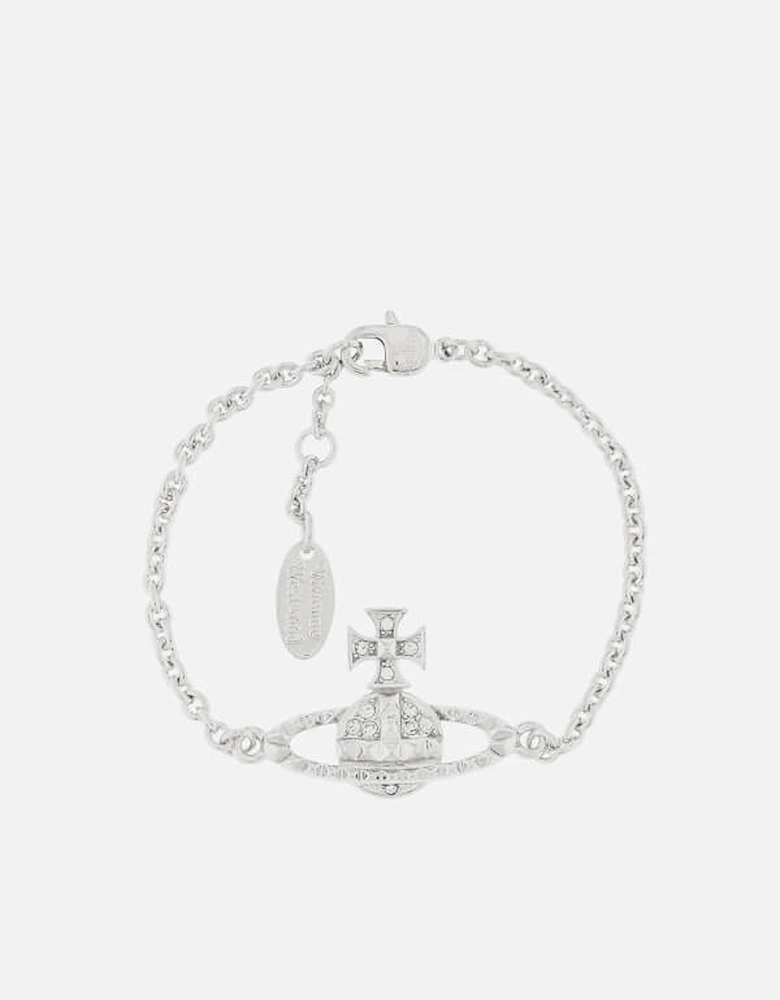 Women's Mayfair Bas Relief Bracelet - Rhodium Crystal