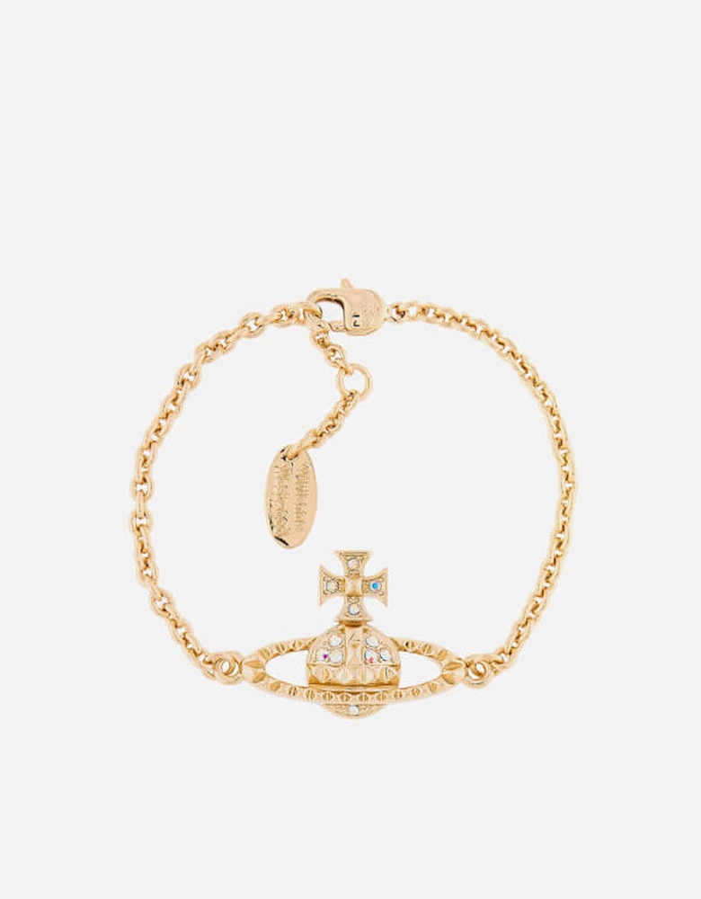 Women's Mayfair Bas Relief Bracelet - Gold Crystal