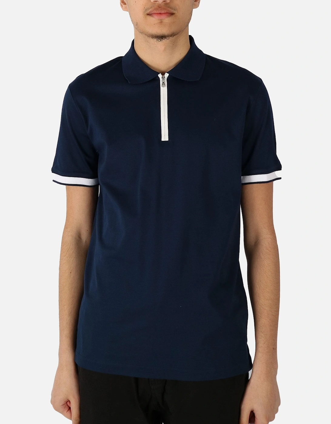 Silicone Zip Navy Polo, 5 of 4