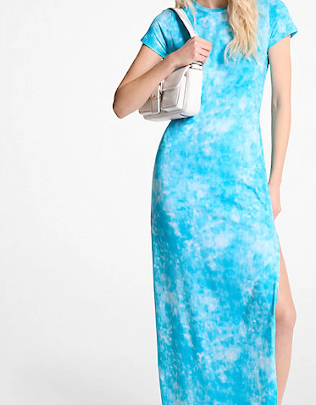 Tie-Dyed Stretch Cotton Maxi Dress, 2 of 1