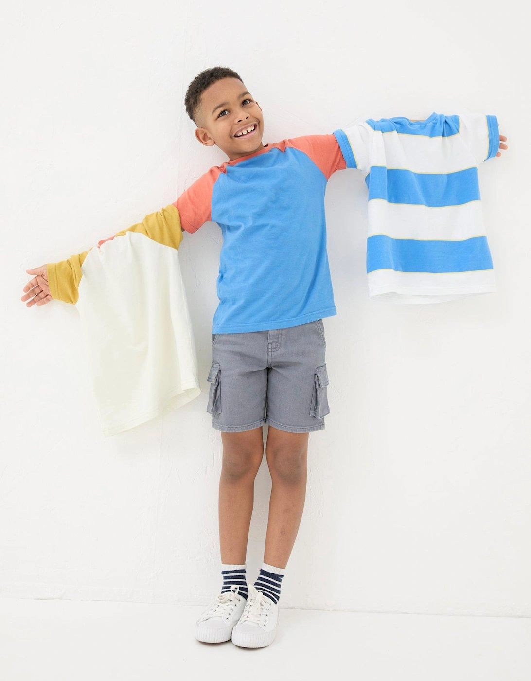 Boys 3 Pack Jersey Short Sleeve Tshirts - Natural White, 6 of 5