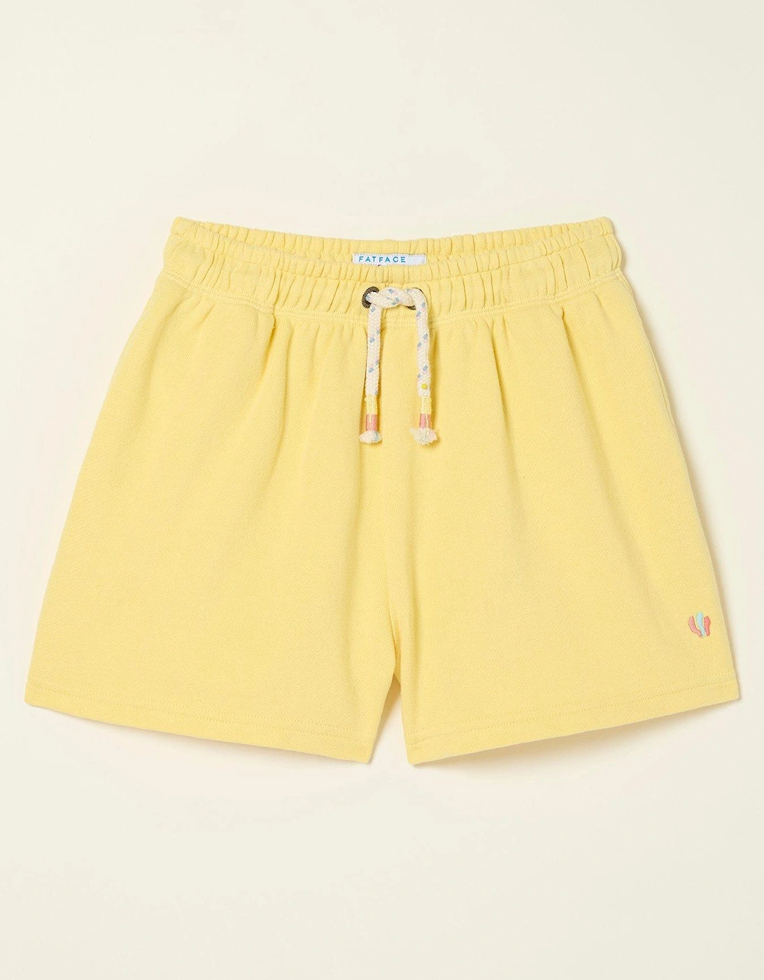 Girls Sophia Sweat Shorts - Lemon Yellow, 2 of 1