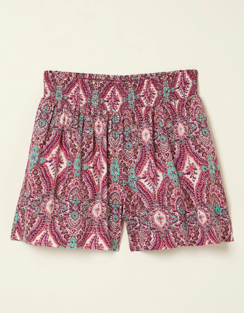 Girls Paisley Print Flippy Shorts - Multi