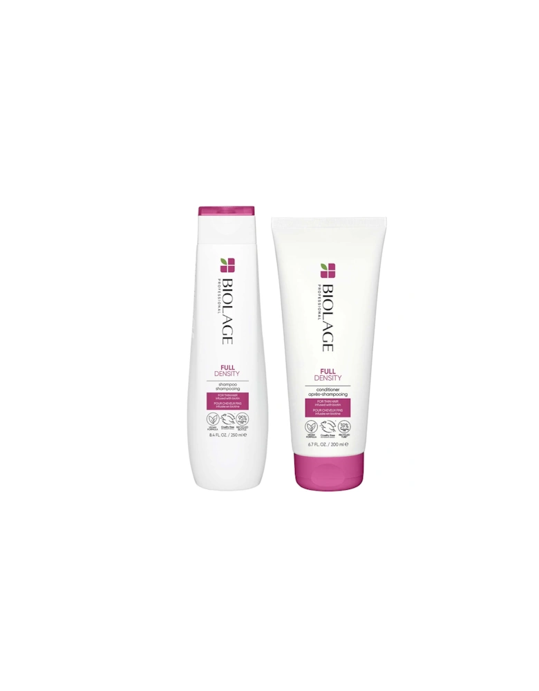 Advanced FullDensity Thickening Shampoo (250ml) and Conditioner (200ml) Duo Set for Thin Hair - Biolage
