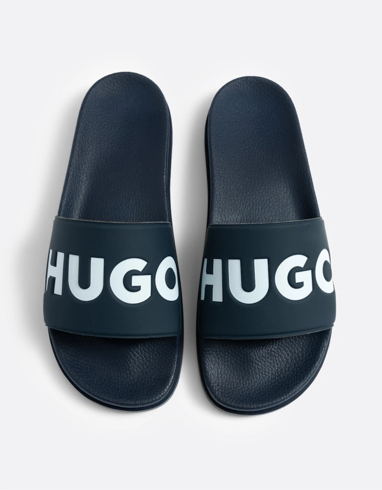 HUGO Match Mens Slides With Logo Strap NOS