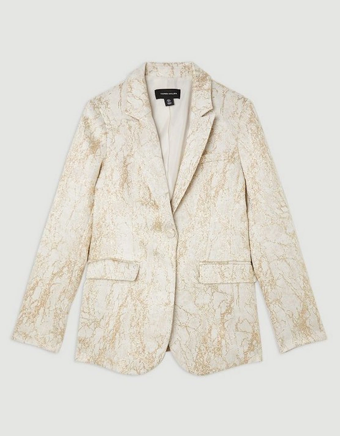 Tailored Jacquard Single Breasted Jacket