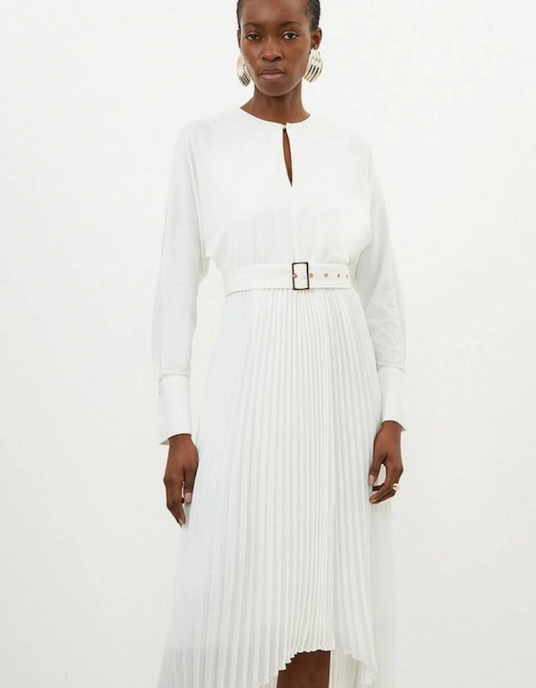 Ponte Georgette Jersey Midaxi Dress