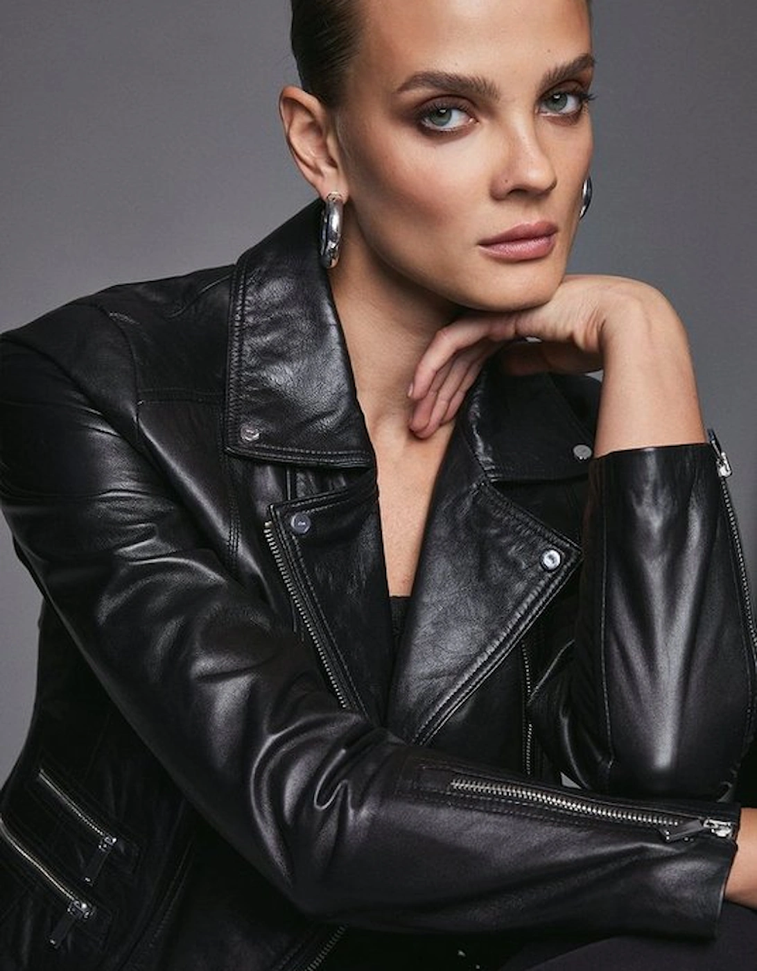 Leather Signature Biker Jacket