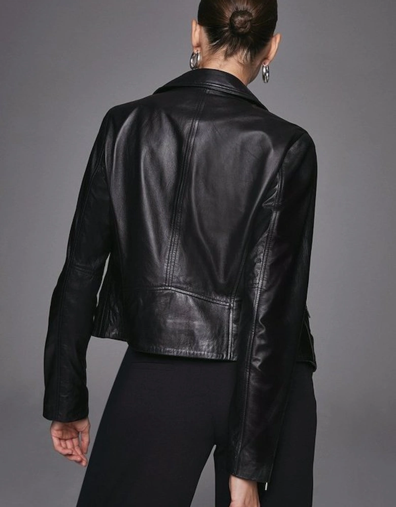 Leather Signature Biker Jacket