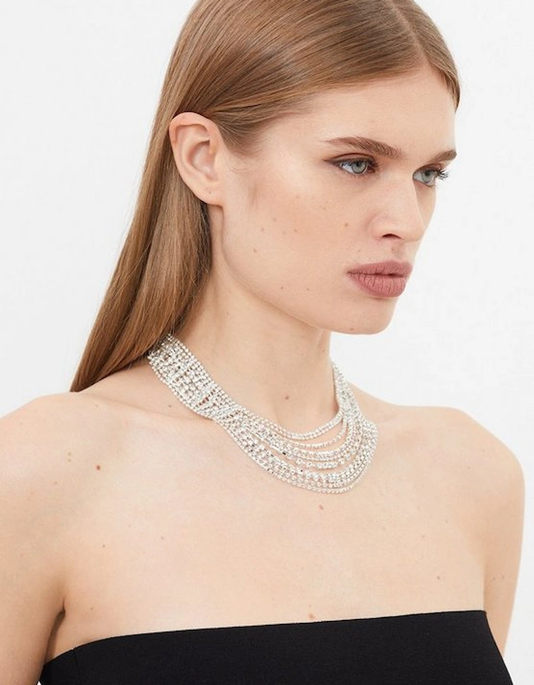 Diamante Layered Statement Necklace, 2 of 1