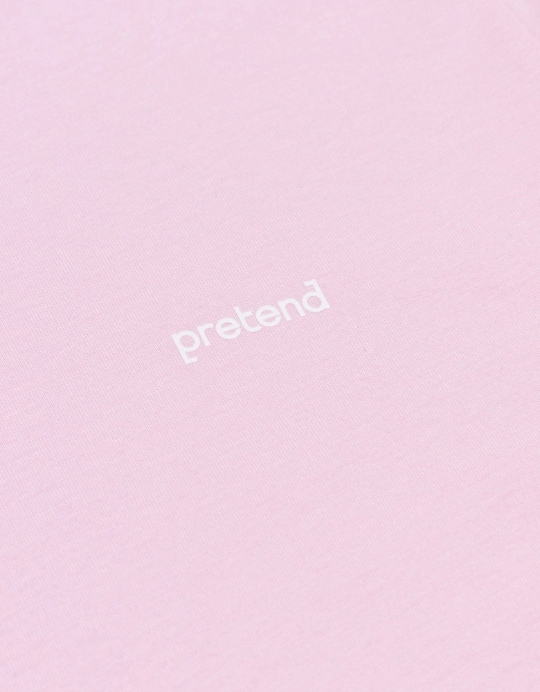 Pretend Brackets Chest T-Shirt - Soft Pink