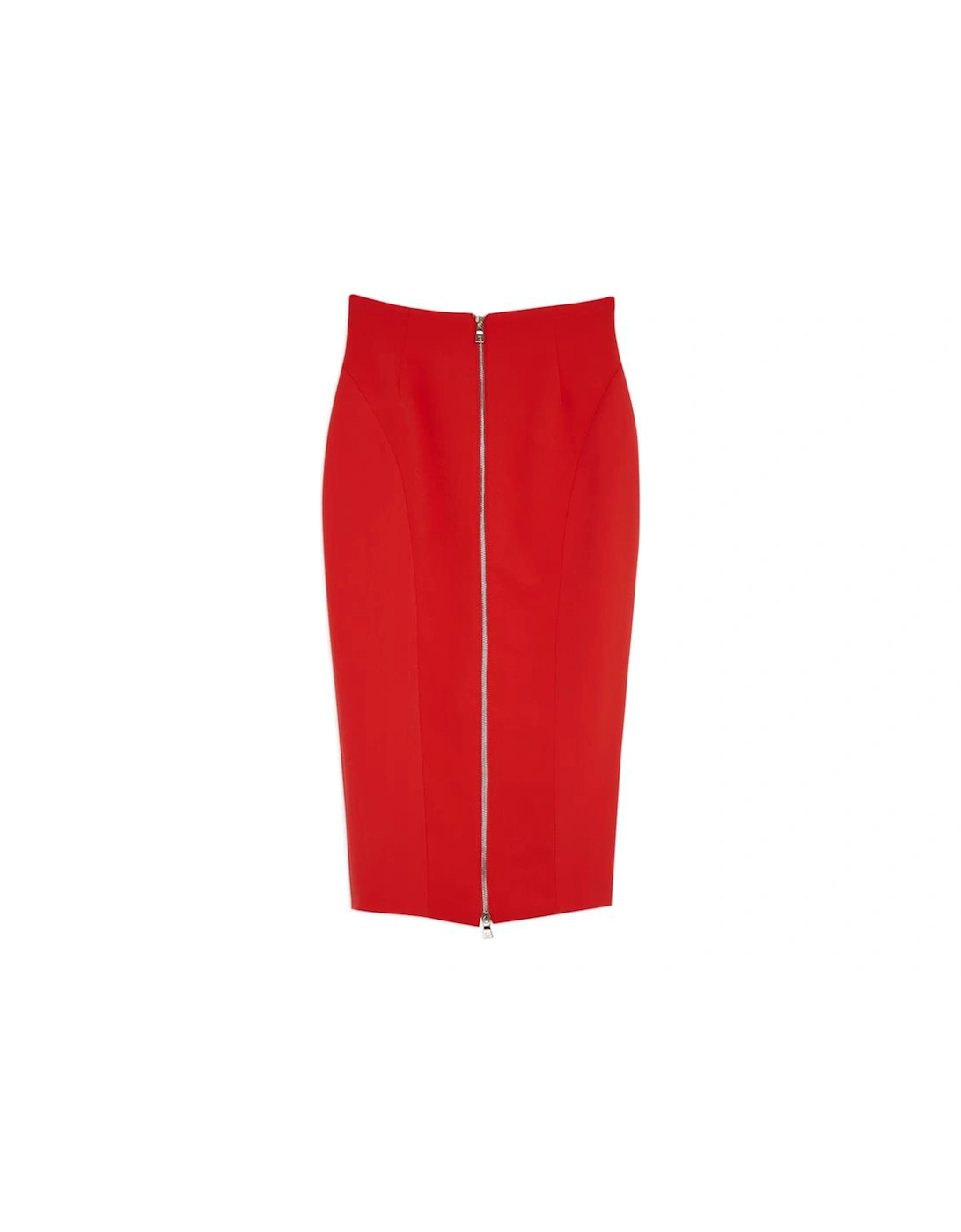 Stretch Crepe Panelled Tailored Midaxi Skirt