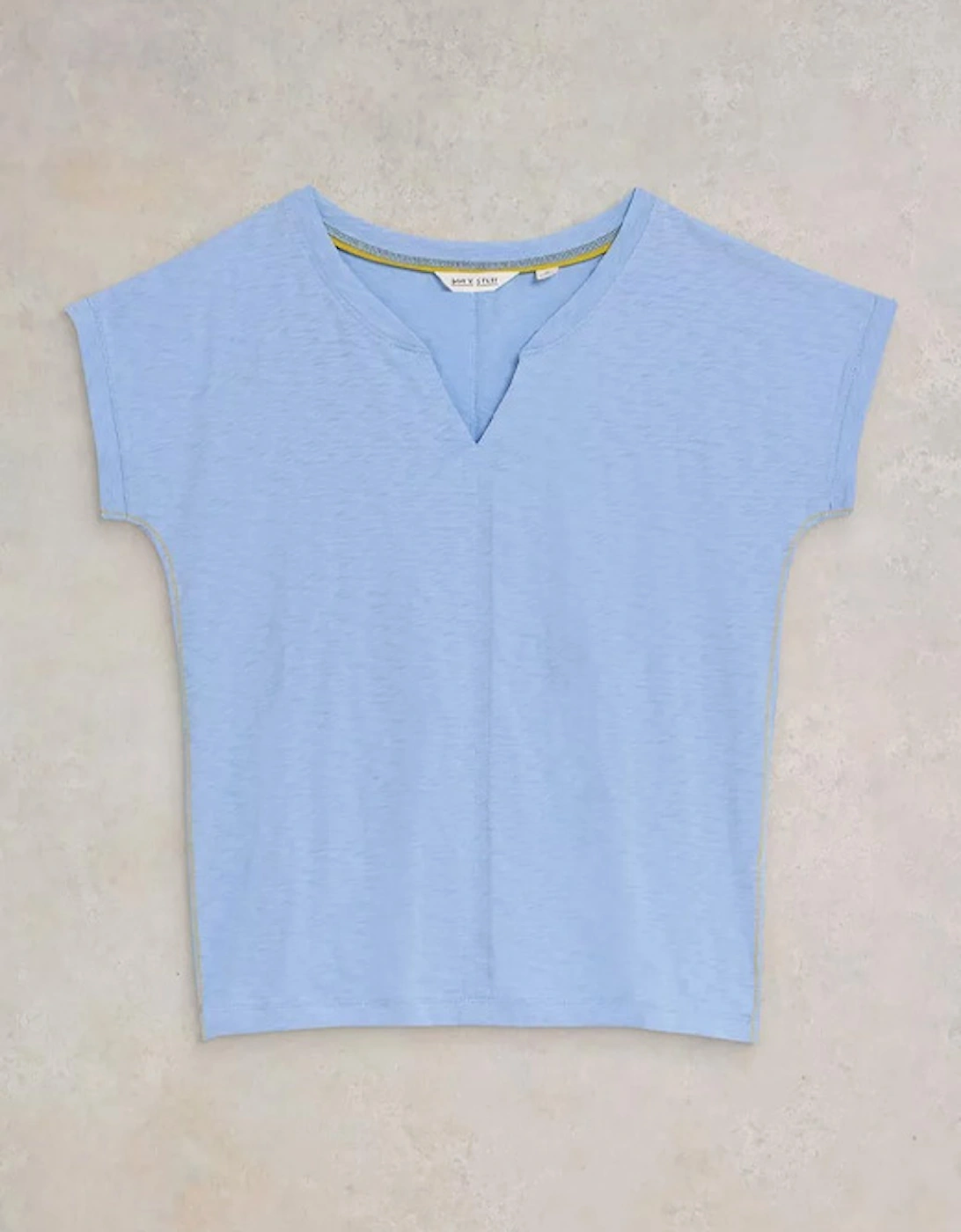 Women's Nelly Notch Neck Tee Light Blue