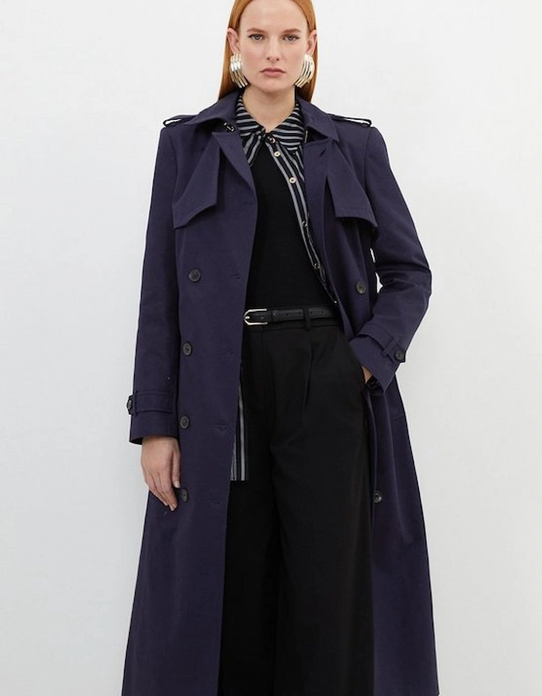 Tailored Belted Trench Coat, 5 of 4