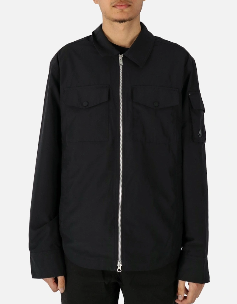 Charlesbourg Zip Overshirt Black Jacket