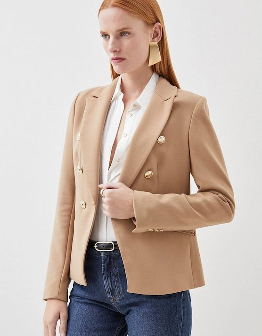 Tailored Button Military Blazer, 5 of 4