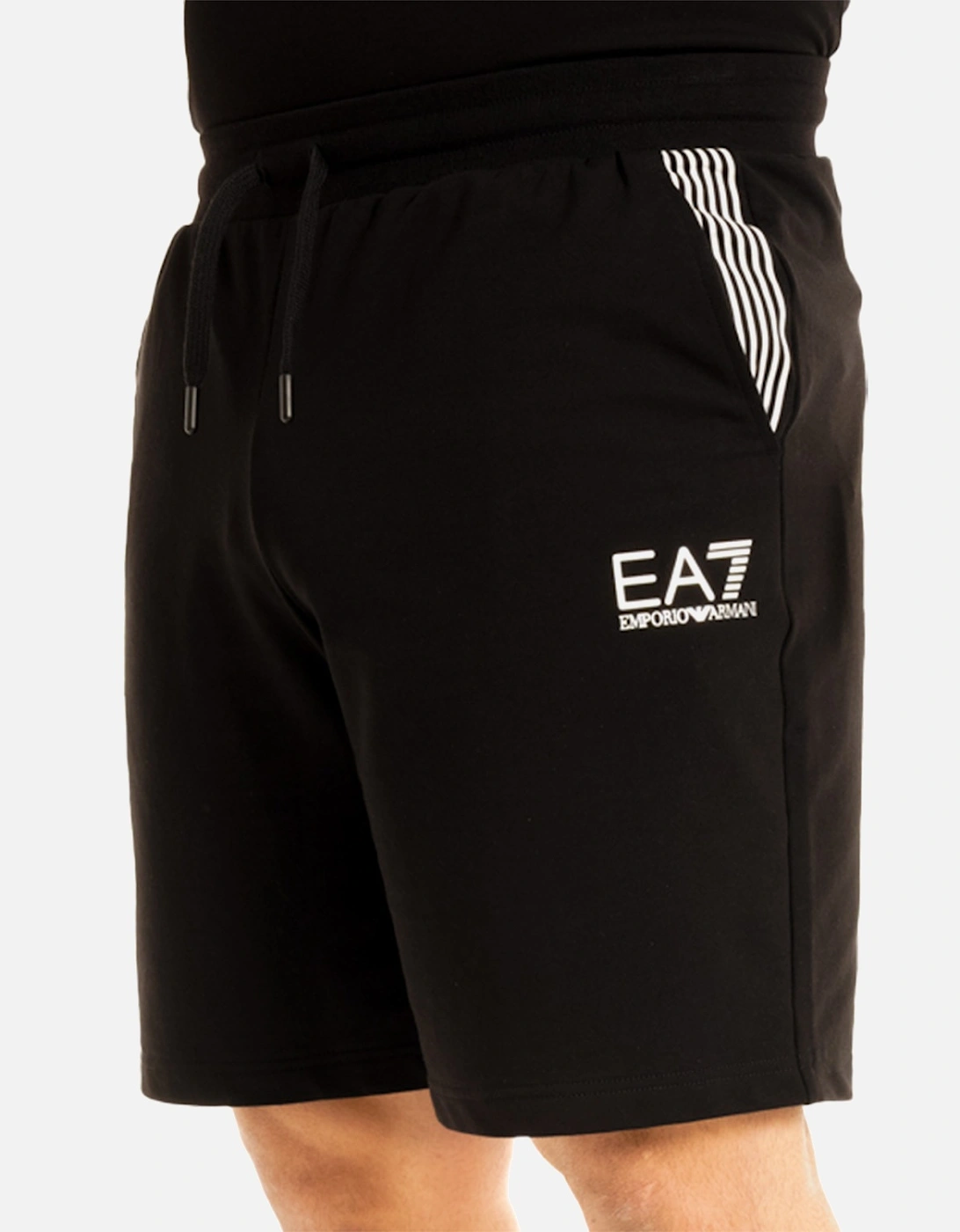 EA7 Mens Natural Ventus 7 Jersey Shorts (Black), 7 of 6