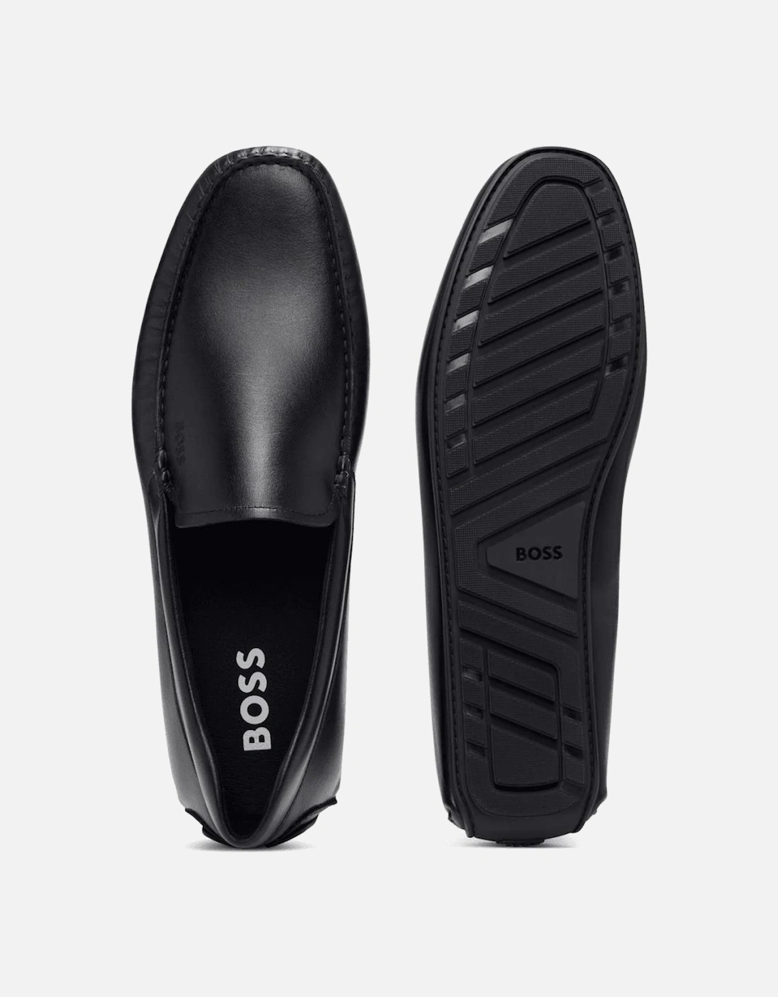 Noel_Mocc Leather Moccasin Black Shoe