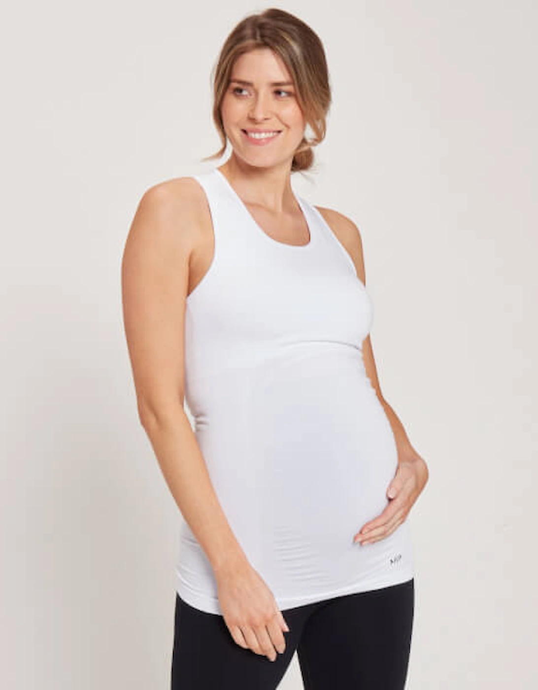 Women's Maternity Seamless Vest - Black