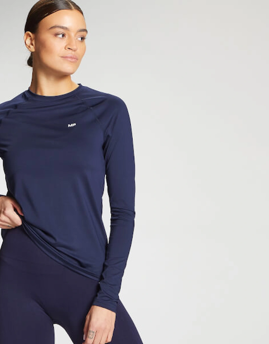 Women's Training Slim Fit Long Sleeve Top - True Blue