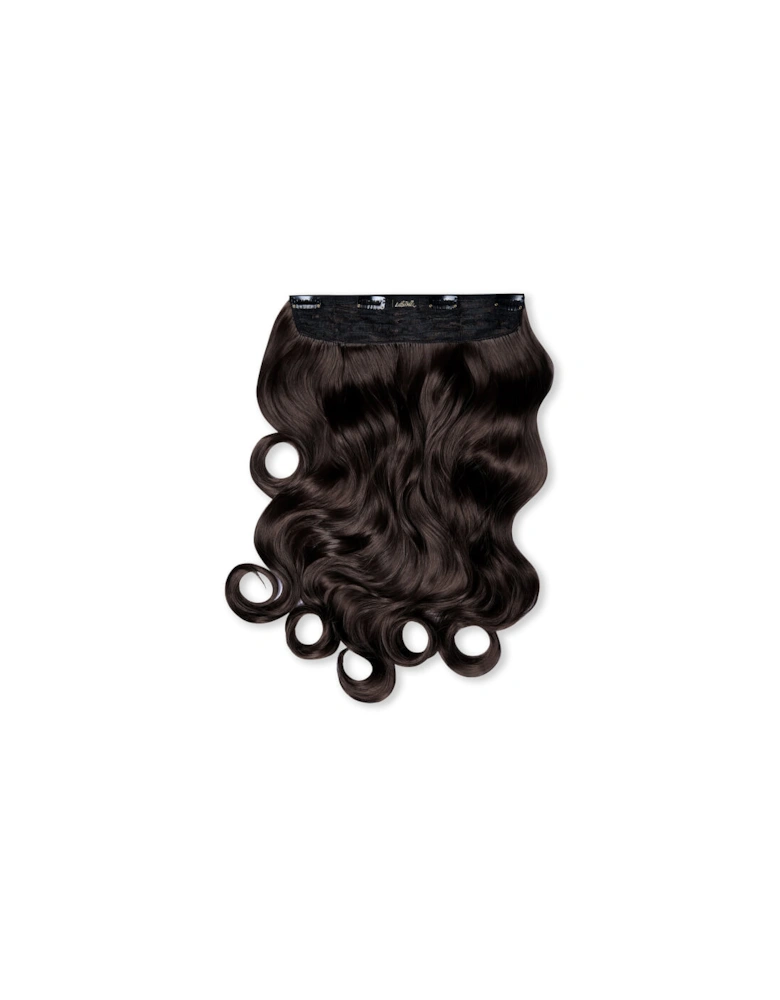 Thick 20 1-Piece Curly Clip in Hair Extensions - Chestnut