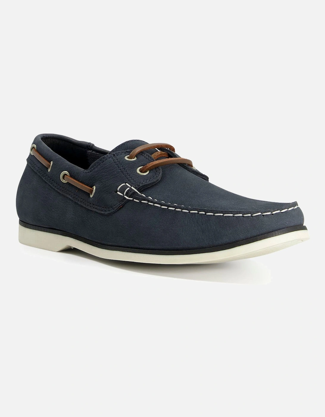 Mens Sail - Leather Boat Shoes, 5 of 4