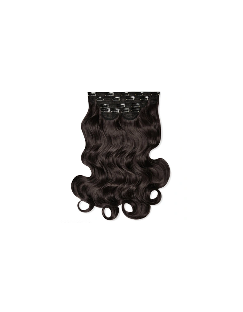 Super Thick 22" 5 Piece Curly Clip In Extensions Natural Black