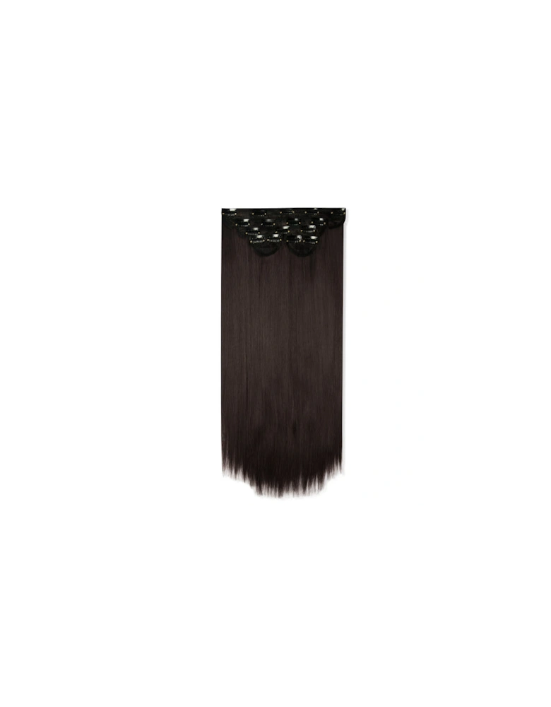 Super Thick 22" 5 Piece Straight Clip In Extensions Natural Black