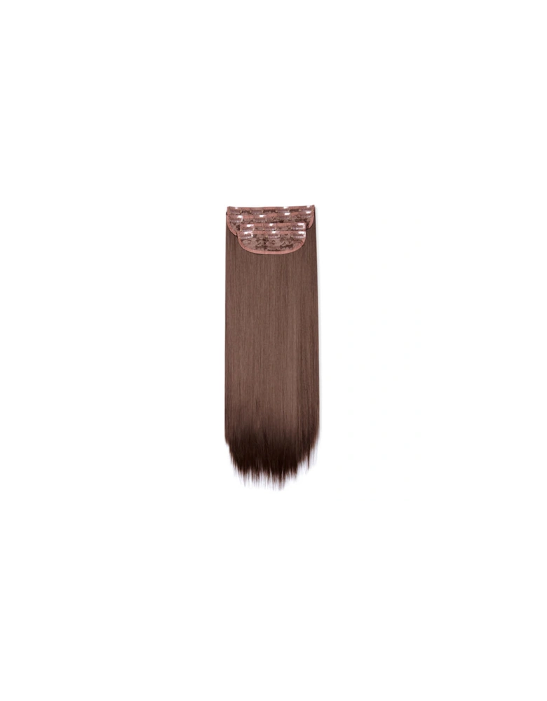 Ultimate Half Up Half Down 22" Straight Extension and Pony Set Choc Brown