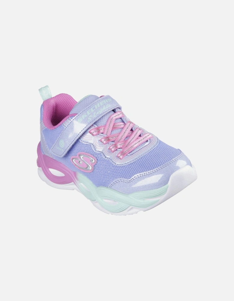 Girl's Twisty Glow Sneaker Periwinkle/Multi
