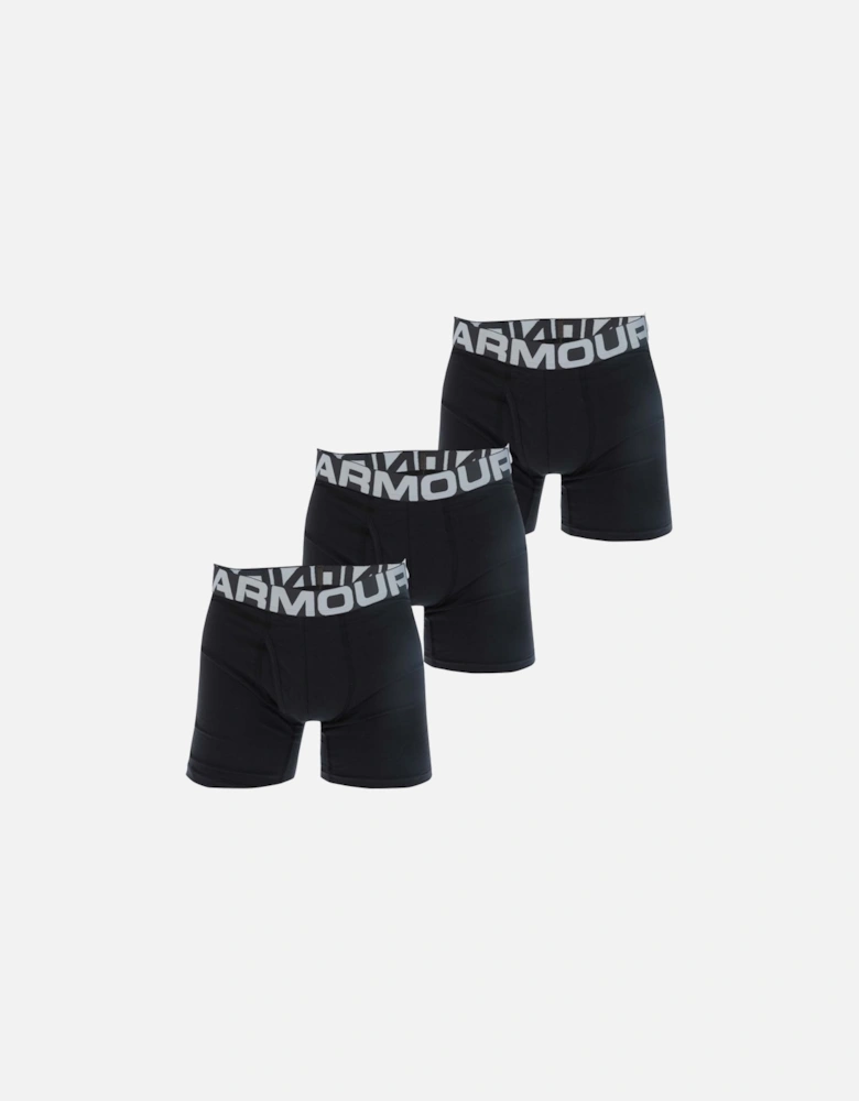 Mens 3 Pack UA Charged Cotton 6 Inch Boxers