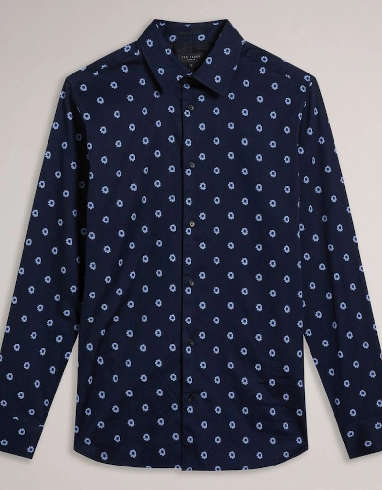 KYME Long Sleeve Ditsy Floral Shirt - Mens Kyme Long Sleeve Ditsy Floral Shirt