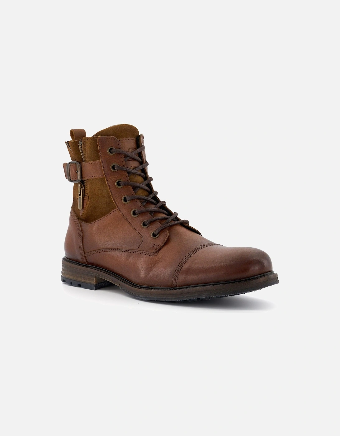 Mens Call - Casual Buckle Detail Ankle Boots, 6 of 5