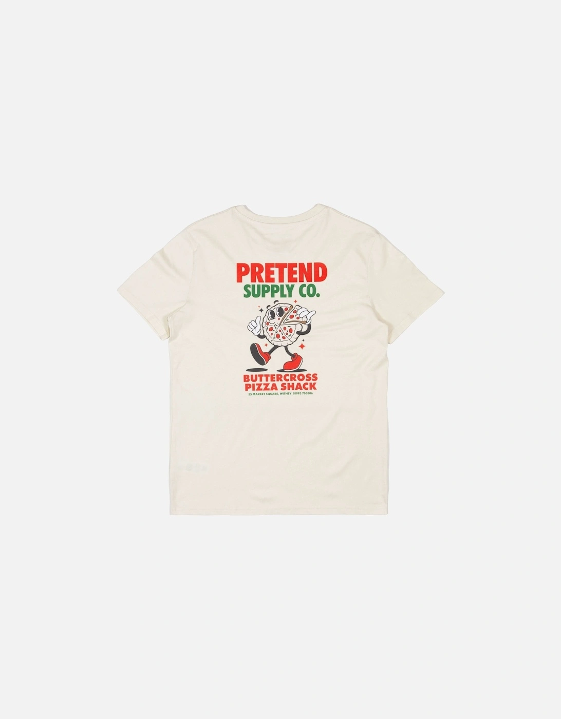 Pretend Pizza Shack T-Shirt - Natural Raw, 6 of 5