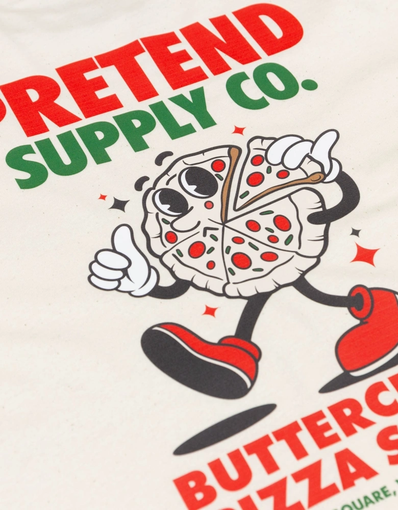 Pretend Pizza Shack T-Shirt - Natural Raw