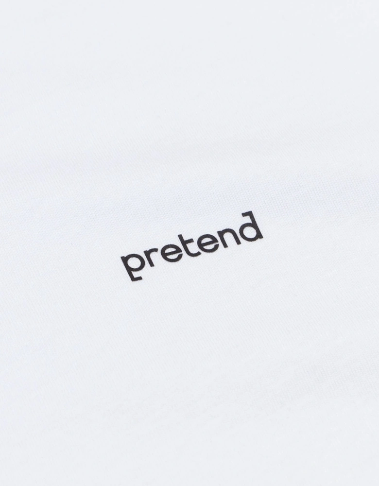 Pretend Brackets Chest T-Shirt - White