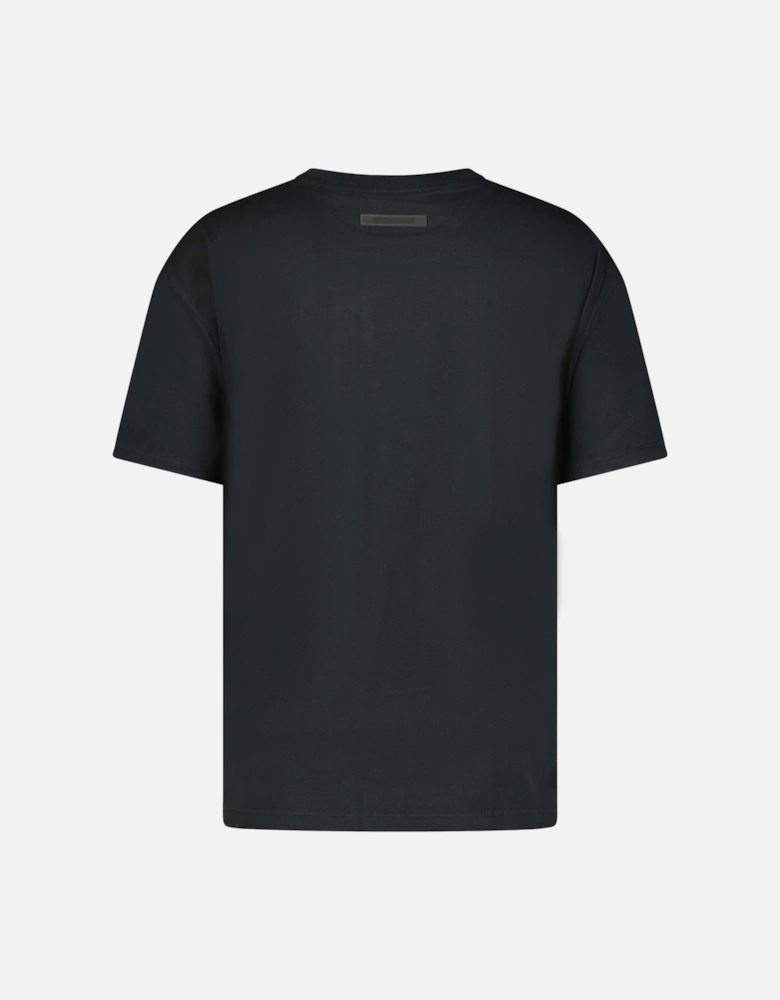 Reflective Logo T-shirt Stretch Limo Black