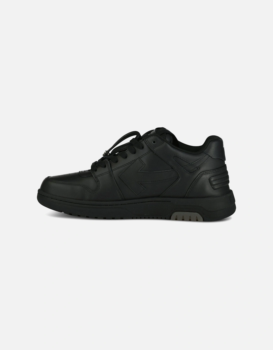 'For Walking' Out Of Office Low-Top Leather Trainers Black