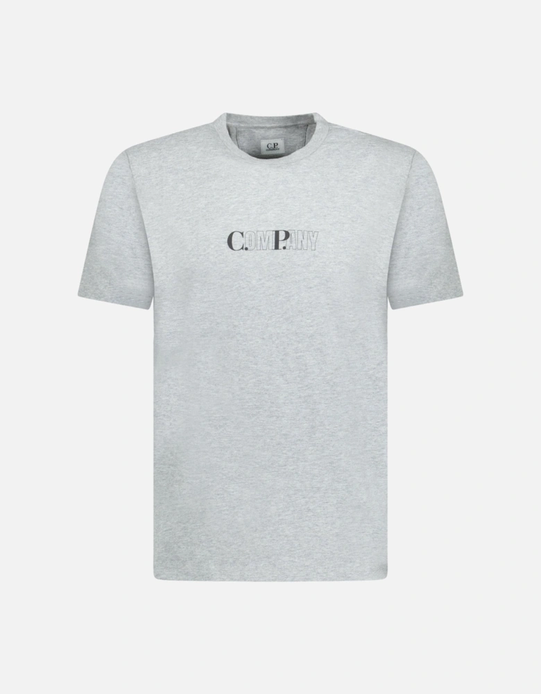 Brand Print T-Shirt Grey