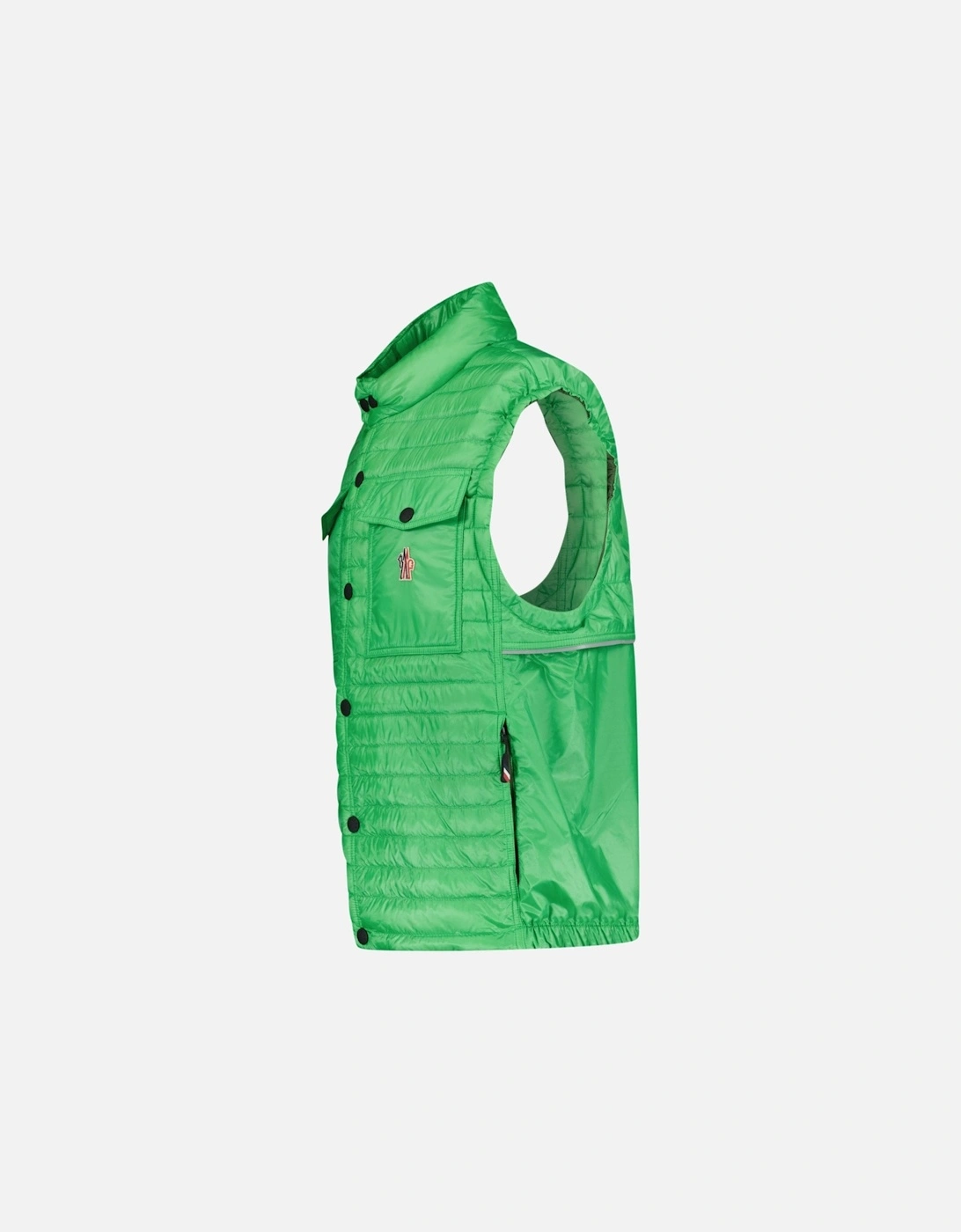 Grenoble 'Ollon' Fabric Gilet Green