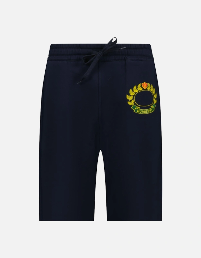 'Oxted' Logo Cuffed Navy Sweat Pants