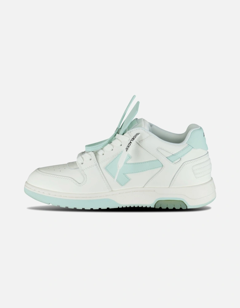 Out Of Office Low Top Trainers White & Mint