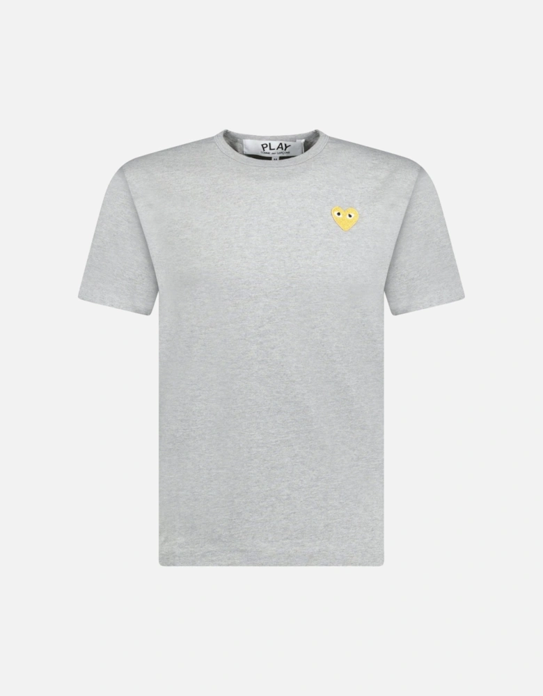 Gold Heart Logo T-Shirt Grey