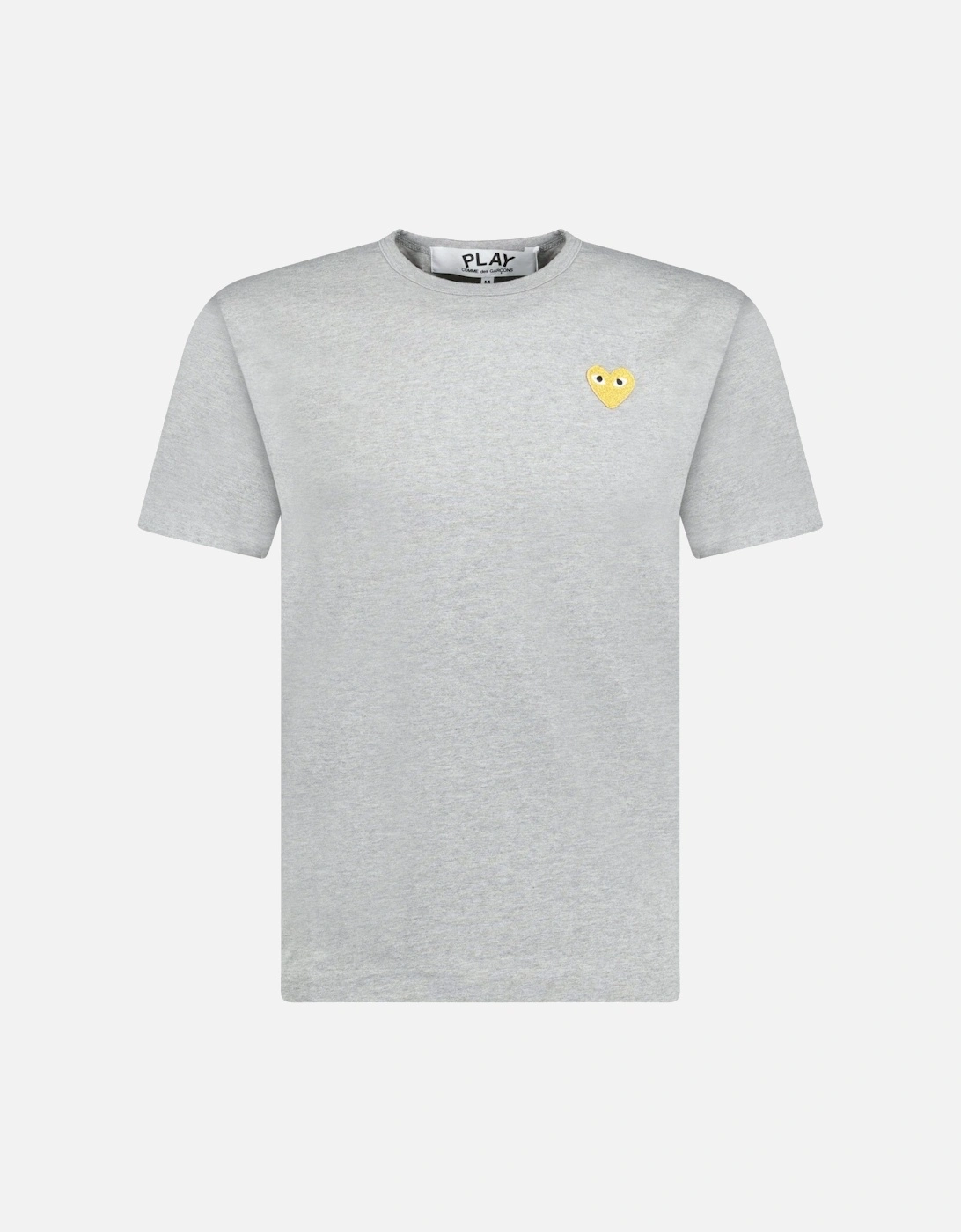 Gold Heart Logo T-Shirt Grey, 3 of 2